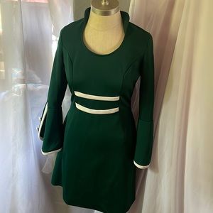 Vintage Green Band Girl Uniform